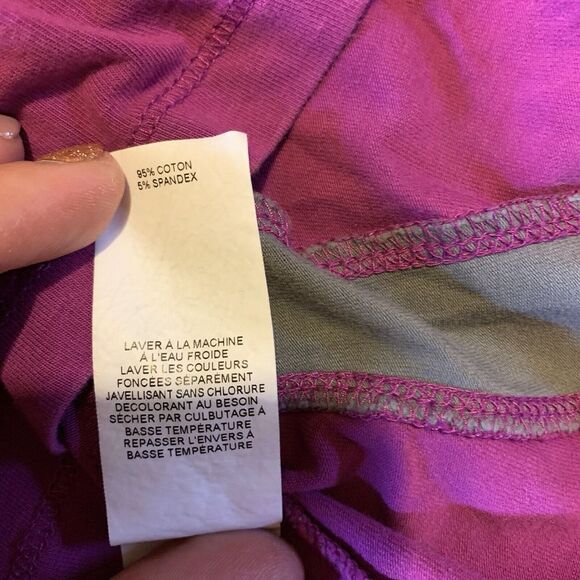 Joe Fresh (M) Workout Tank - Purple Gray Grey Racerback Stretch Shelf Bra - Picture 6 of 10